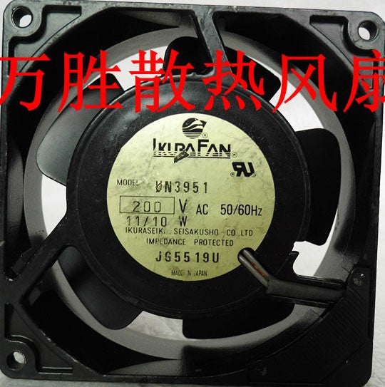 IKURA FAN UN3951 200V 0.05A 11/10W Cooling Fan IKURA FAN UN3951 200V 0.05A 11/10W Cooling Fan